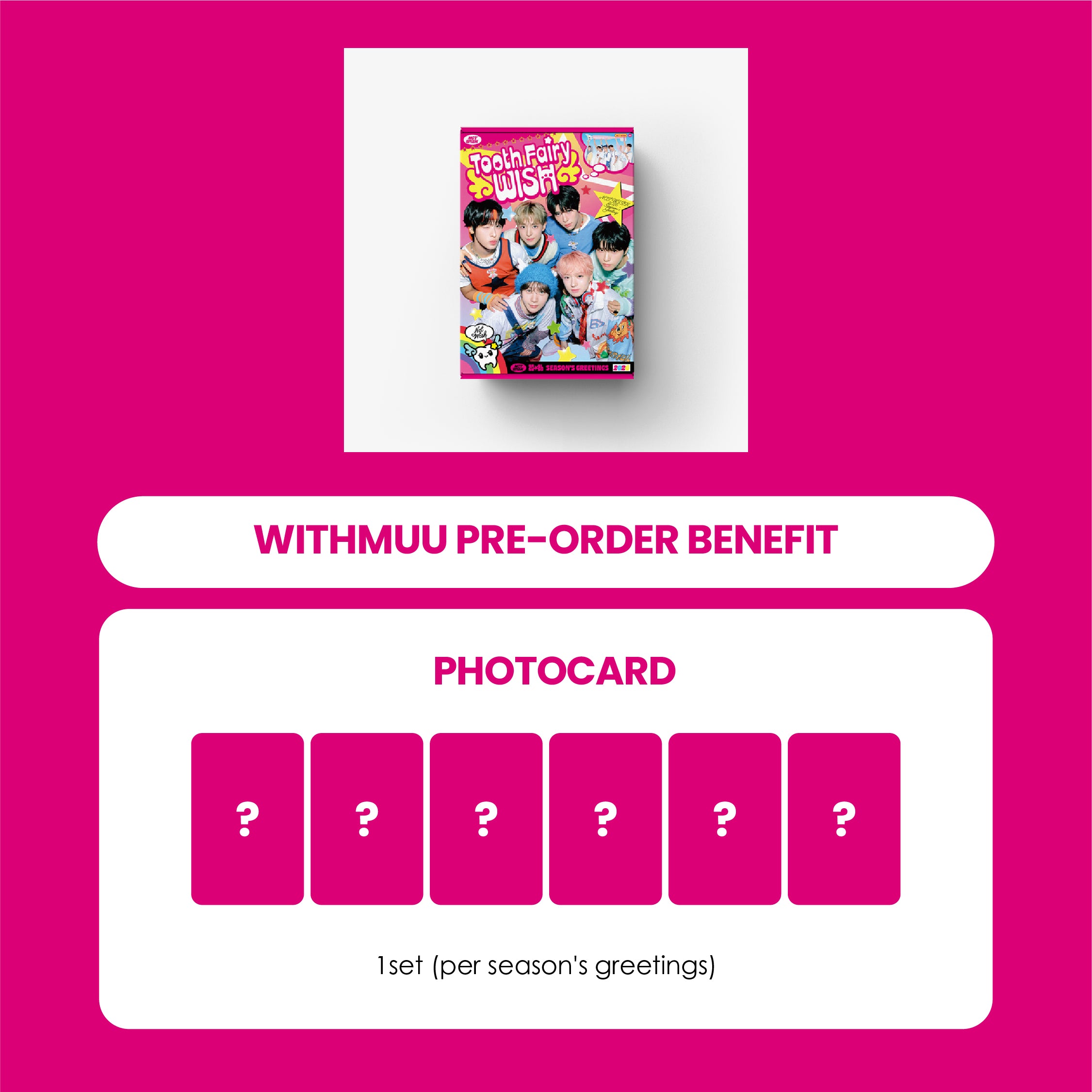 NCT WISH 2026 SEASON'S GREETINGS + WITHMUU PHOTOCARD (PRE