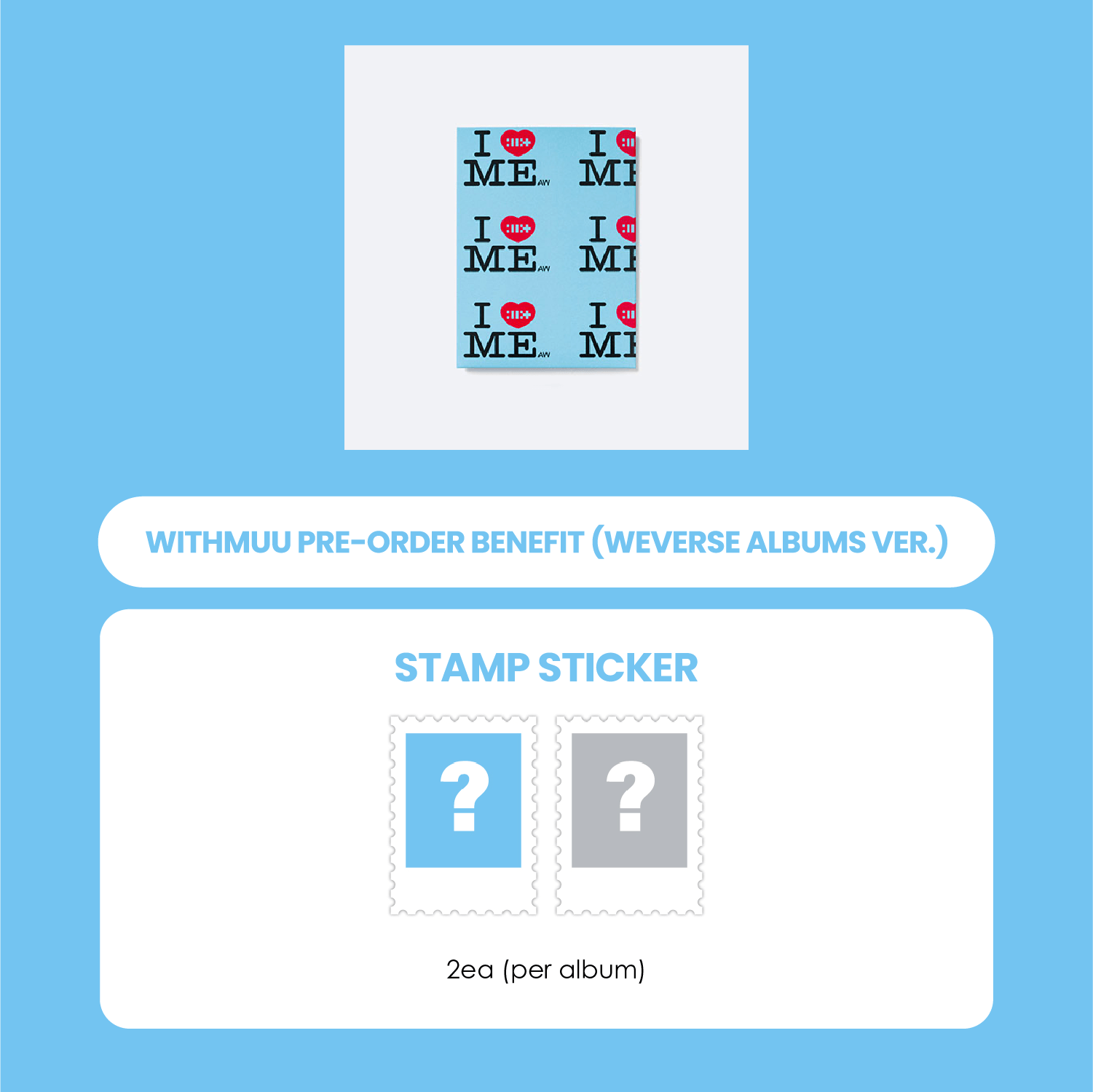 ILLIT 1ST SINGLE ALBUM - NOT CUTE ANYMORE (WEVERSE ALBUMS VER.) + WITHMUU STAMP STICKER (PRE-ORDER)
