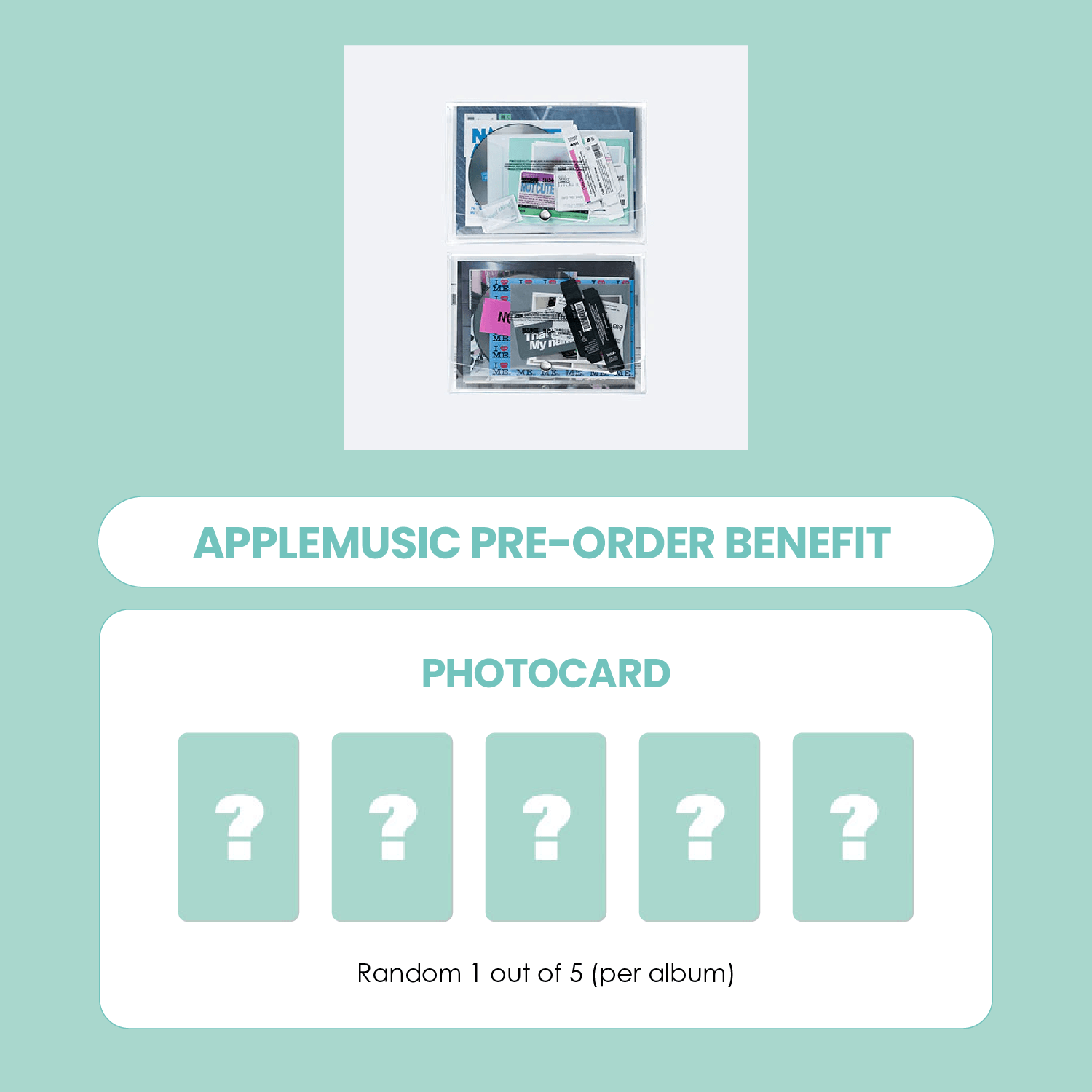ILLIT 1ST SINGLE ALBUM - NOT CUTE ANYMORE + APPLEMUSIC PHOTOCARD (PRE-ORDER)