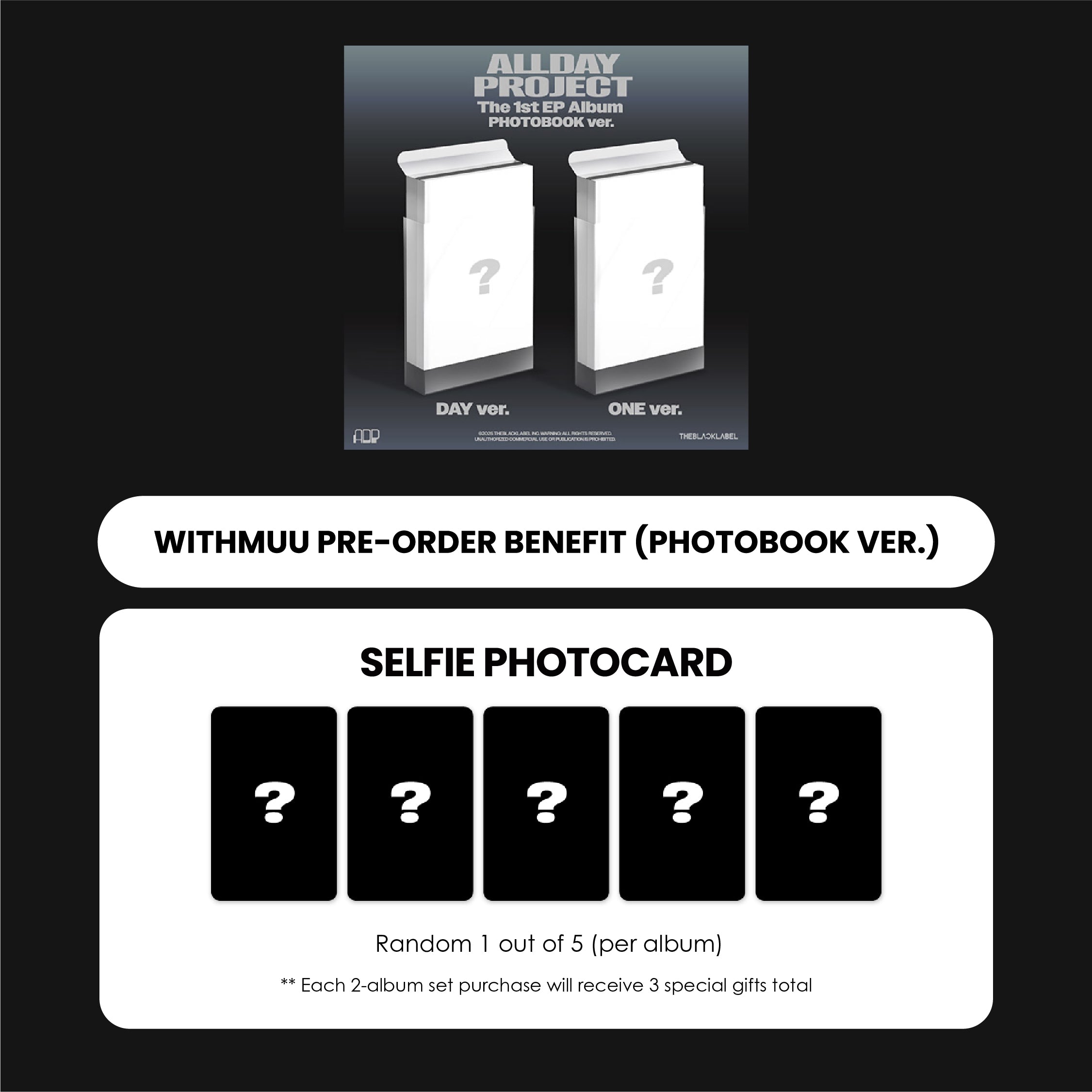 ALLDAY PROJECT 1ST EP ALBUM - ALLDAY PROJECT (PHOTOBOOK VER.) + WITHMUU PHOTOCARD (PRE-ORDER)