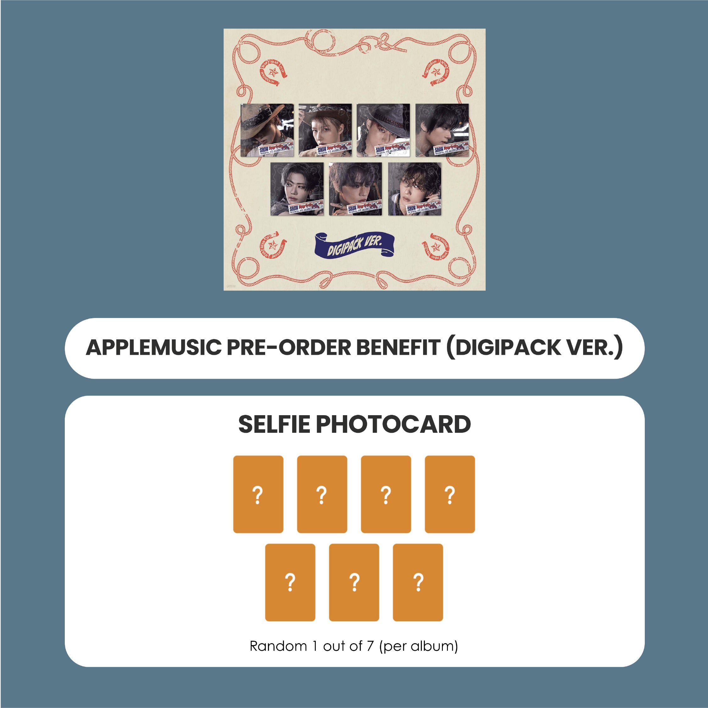NCT DREAM 6TH MINI ALBUM - BEAT IT UP (DIGIPACK VER.) + APPLEMUSIC PHOTOCARD
