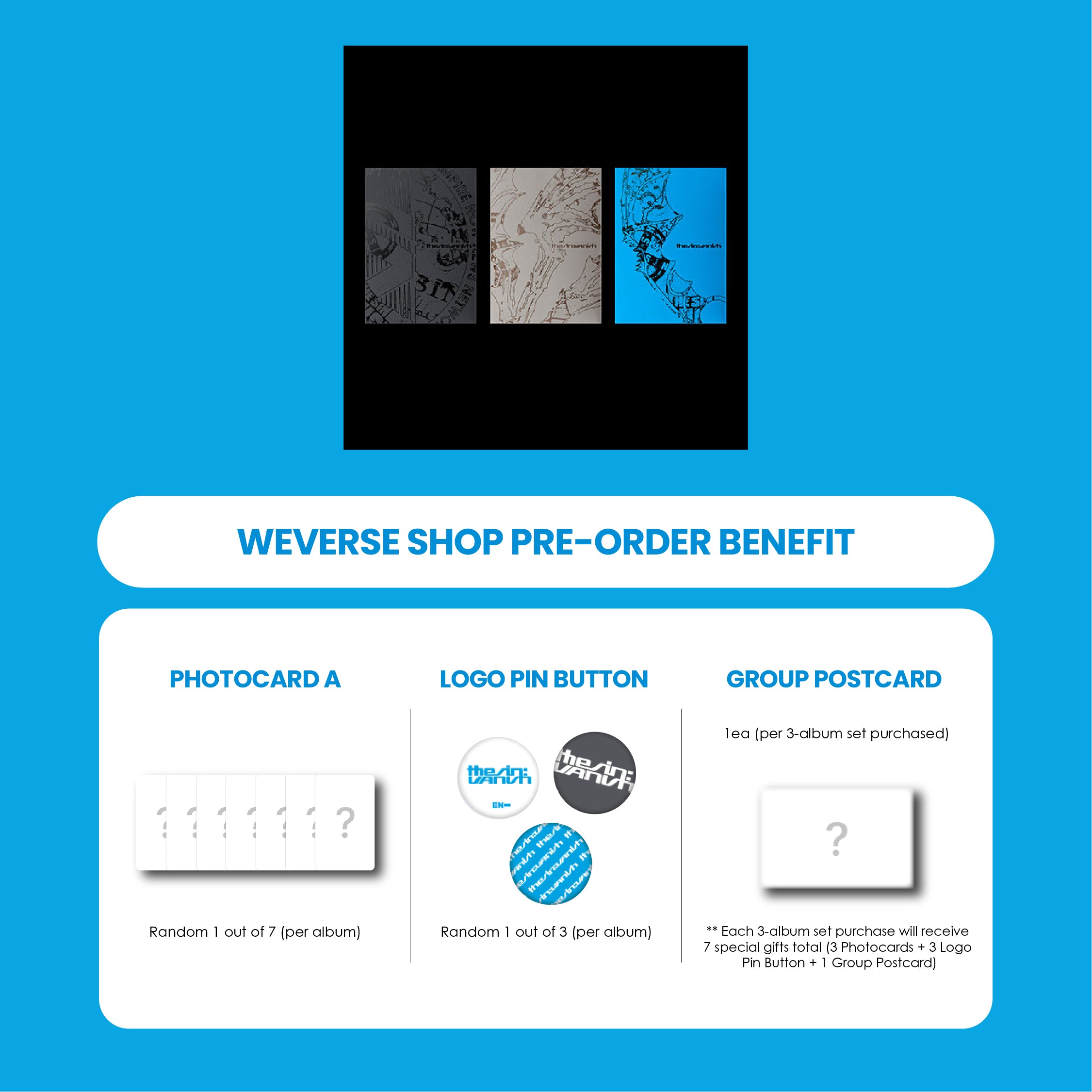 ENHYPEN 7TH MINI ALBUM - THE SIN : VANISH + WEVERSE SHOP SPECIAL GIFT (PRE-ORDER)