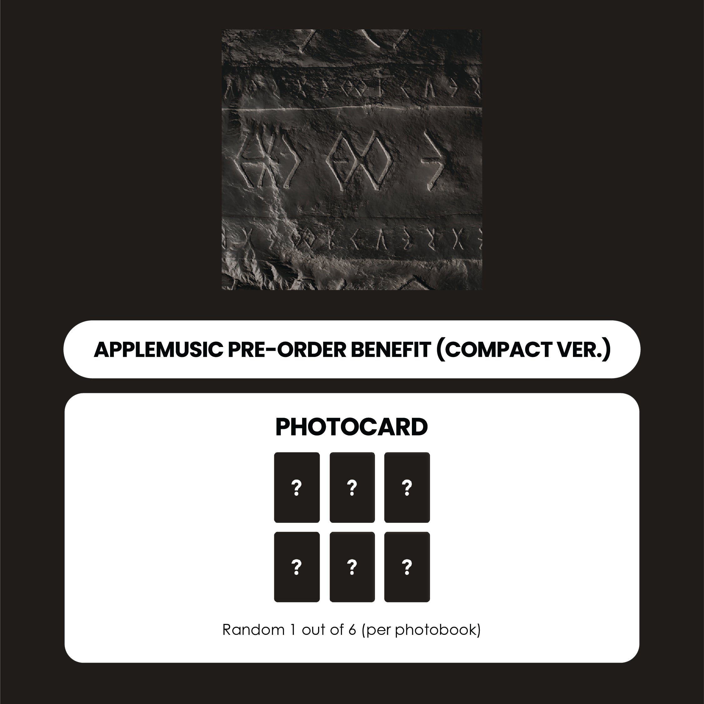 EXO 8TH ALBUM - ETERNAL REVERXE (COMPACT VER.) + APPLEMUSIC PHOTOCARD (PRE-ORDER)