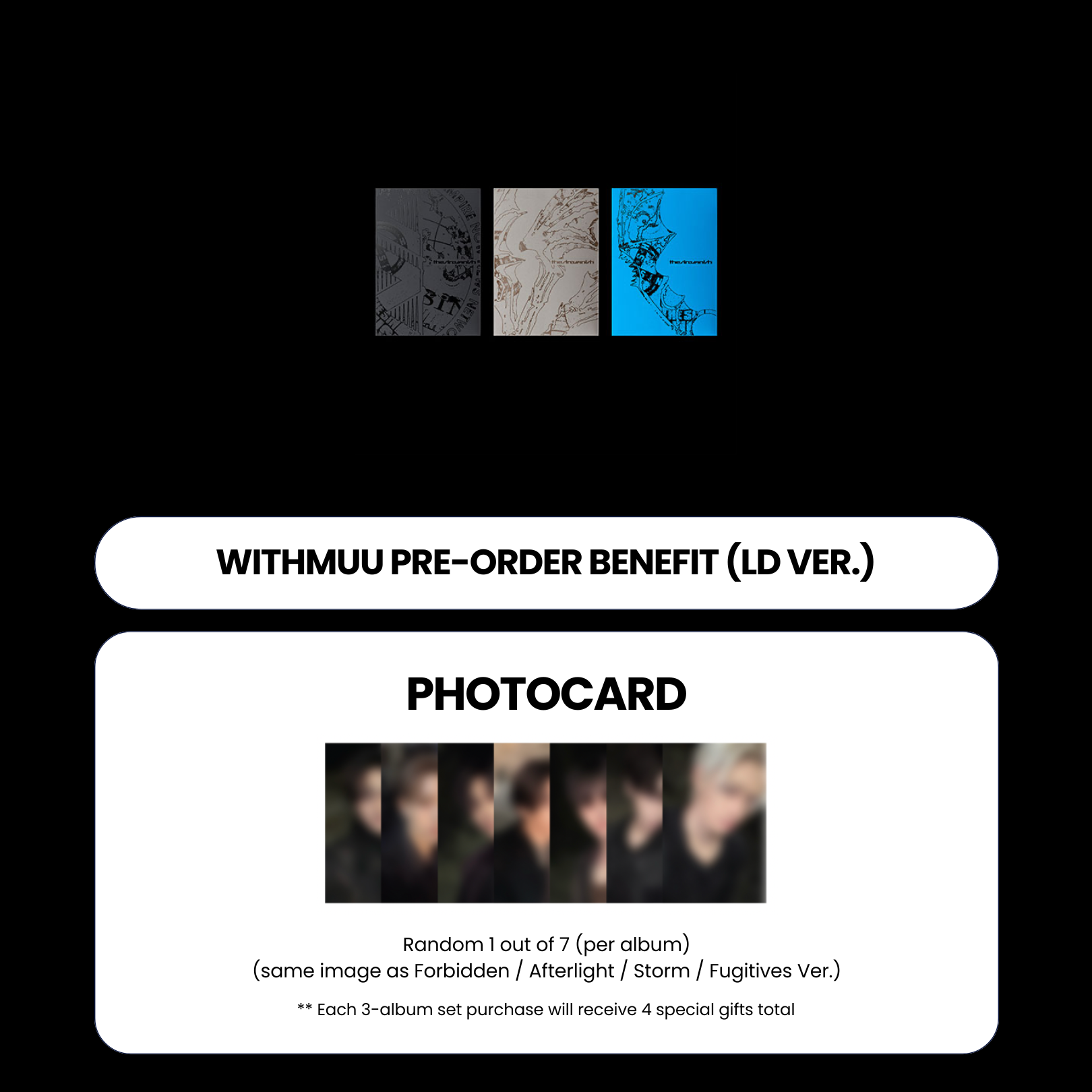 ENHYPEN 7TH MINI ALBUM - THE SIN : VANISH + WITHMUU PHOTOCARD (LD