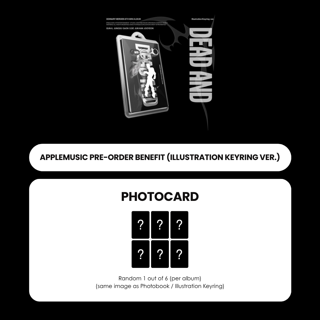 XDINARY HEROES 8TH MINI ALBUM - DEAD AND (ILLUSTRATION KEYRING VER