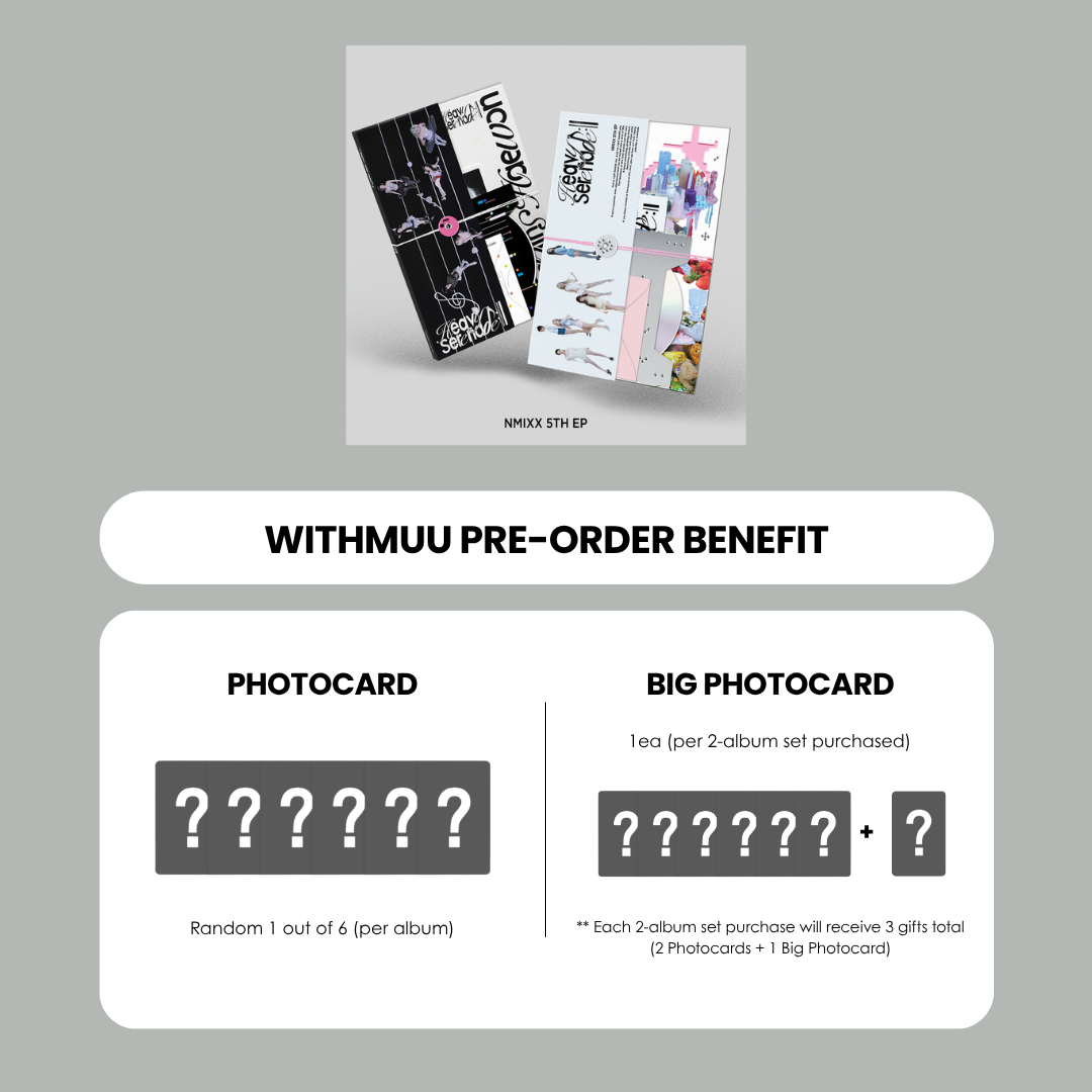 NMIXX 5TH EP ALBUM - HEAVY SERENADE + WITHMUU PHOTOCARD – SubK Shop