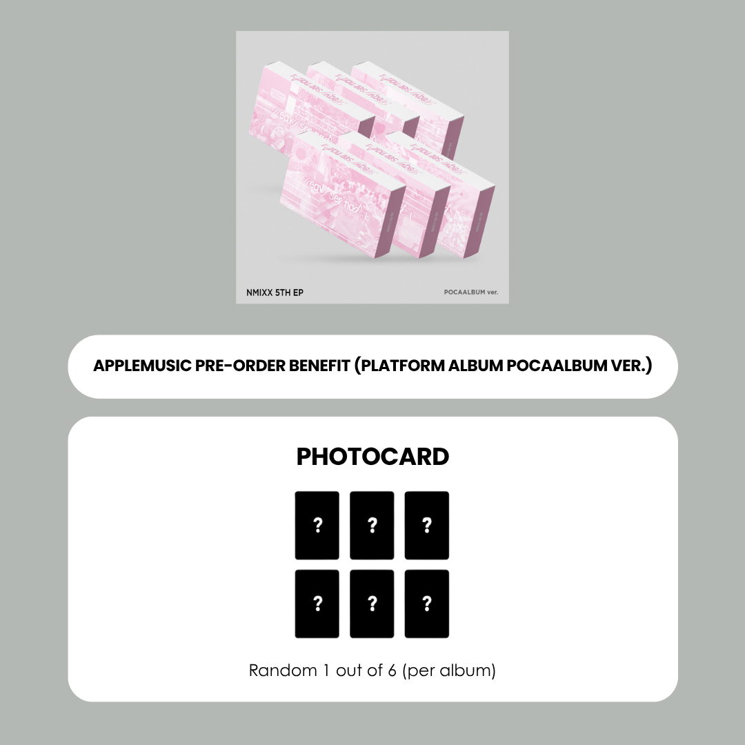 NMIXX 5TH EP ALBUM - HEAVY SERENADE (PLATFORM ALBUM POCAALBUM VER.) + APPLEMUSIC PHOTOCARD (PRE-ORDER)