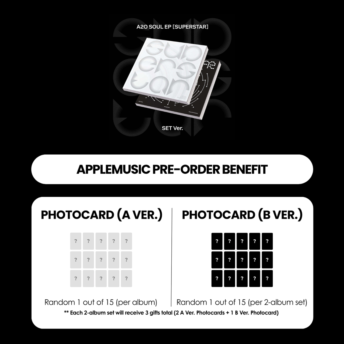 A2O SOUL EP ALBUM - SUPERSTAR + APPLEMUSIC PHOTOCARD (PRE-ORDER)