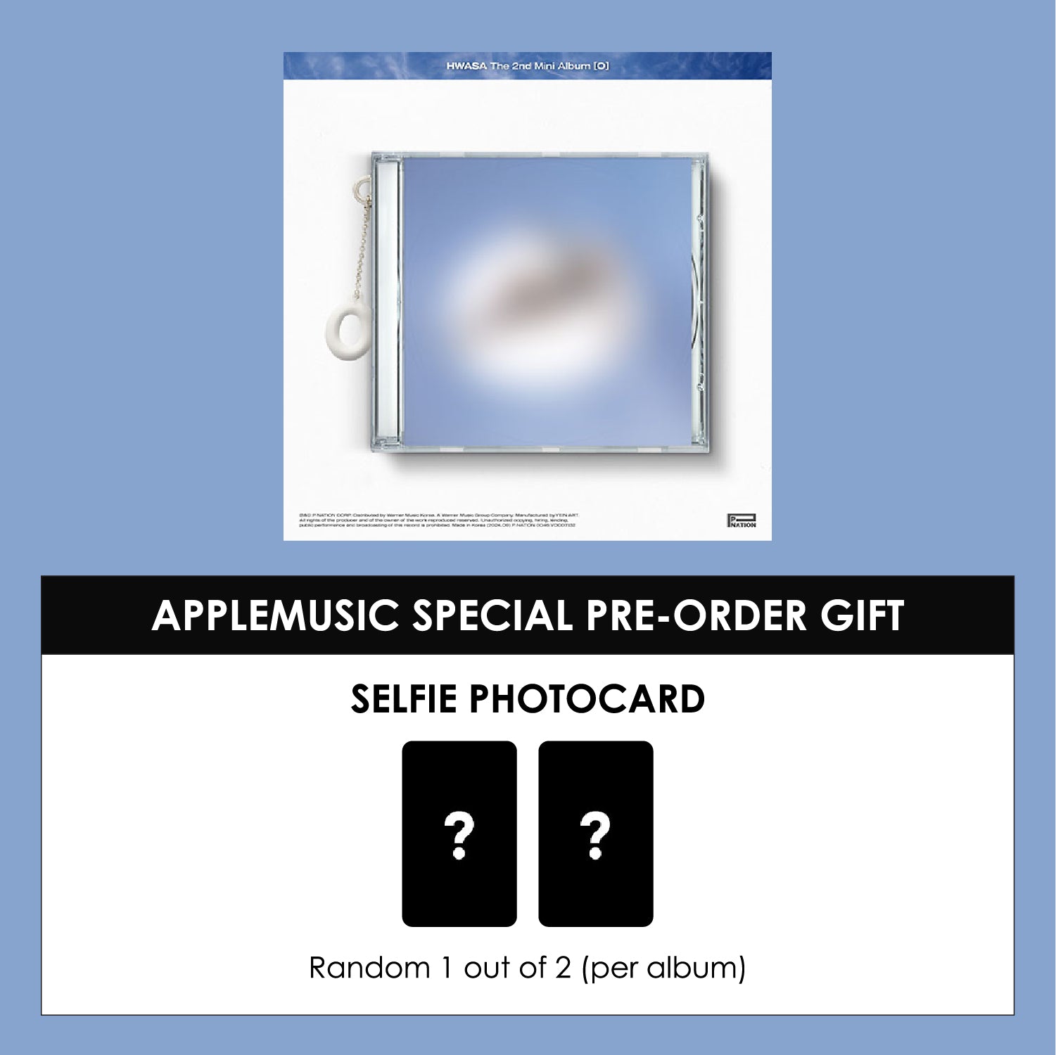 HWA SA 2ND MINI ALBUM - O + APPLEMUSIC PHOTOCARD