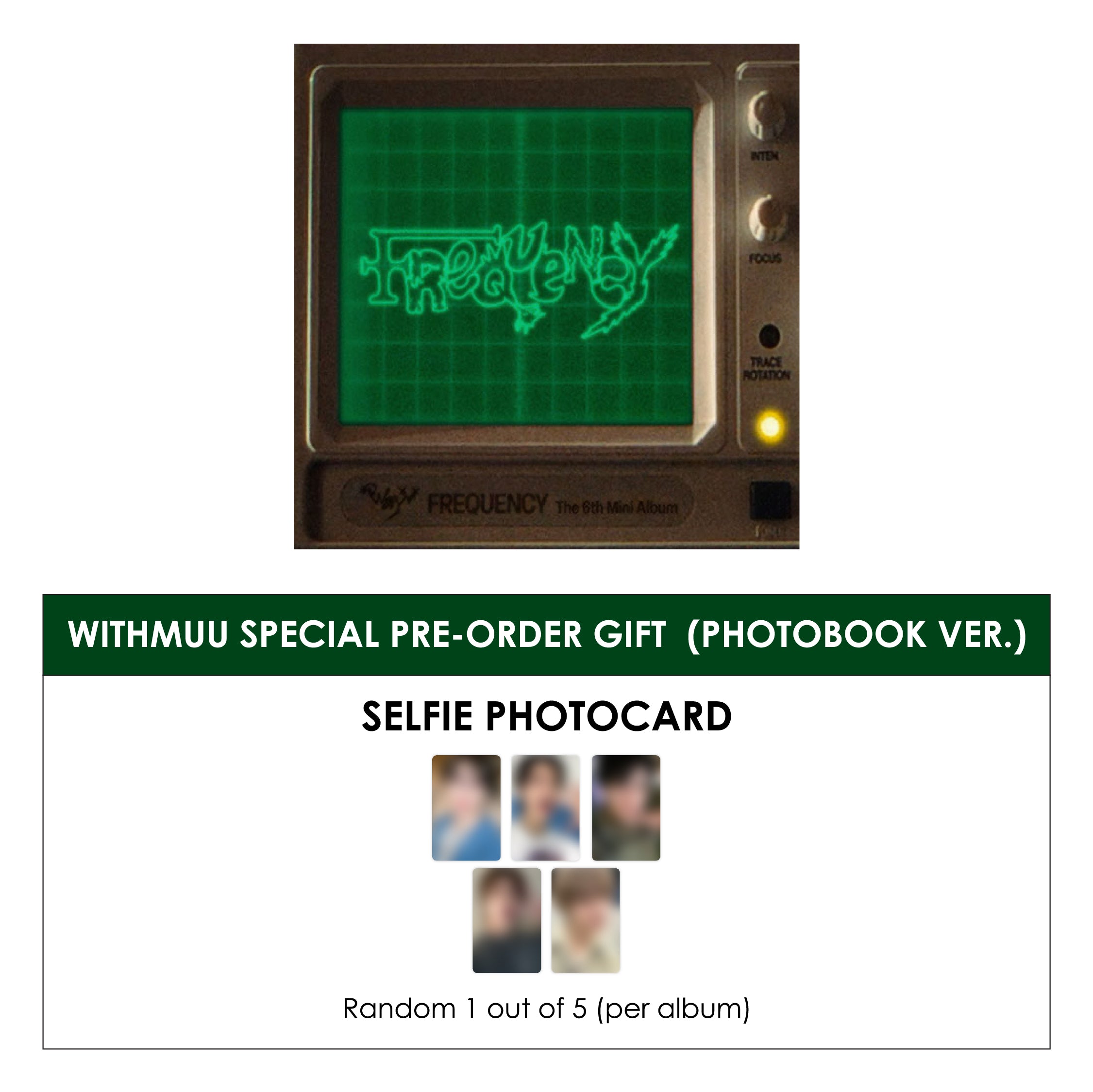 WAYV 6TH MINI ALBUM FREQUENCY (PHOTOBOOK VER.) + WITHMUU PHOTOCARD