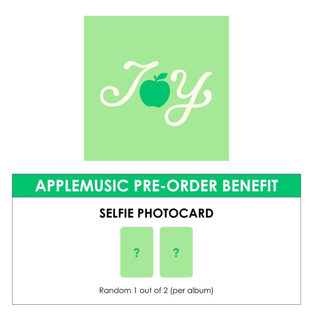 JOY 1ST MINI ALBUM - FROM JOY, WITH LOVE (PHOTOBOOK VER.) + APPLEMUSIC PHOTOCARD (PRE-ORDER)