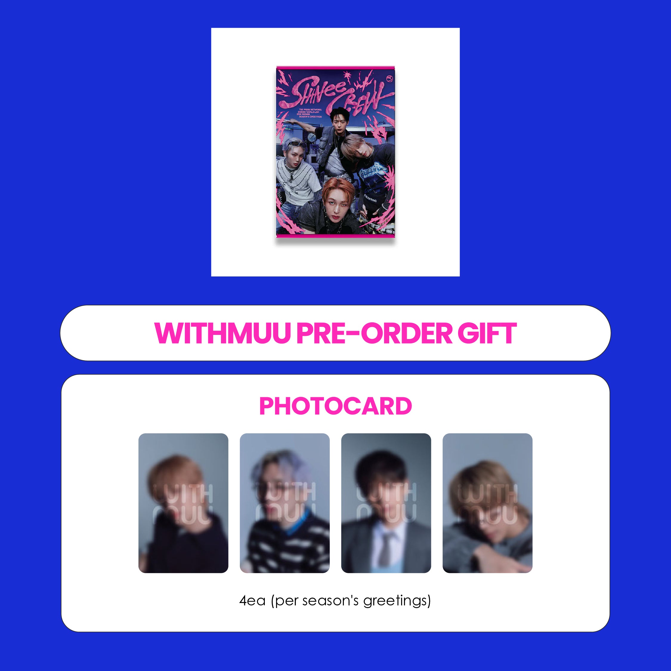 SHINEE 2026 SEASON'S GREETINGS + WITHMUU PHOTOCARD (PRE-ORDER)