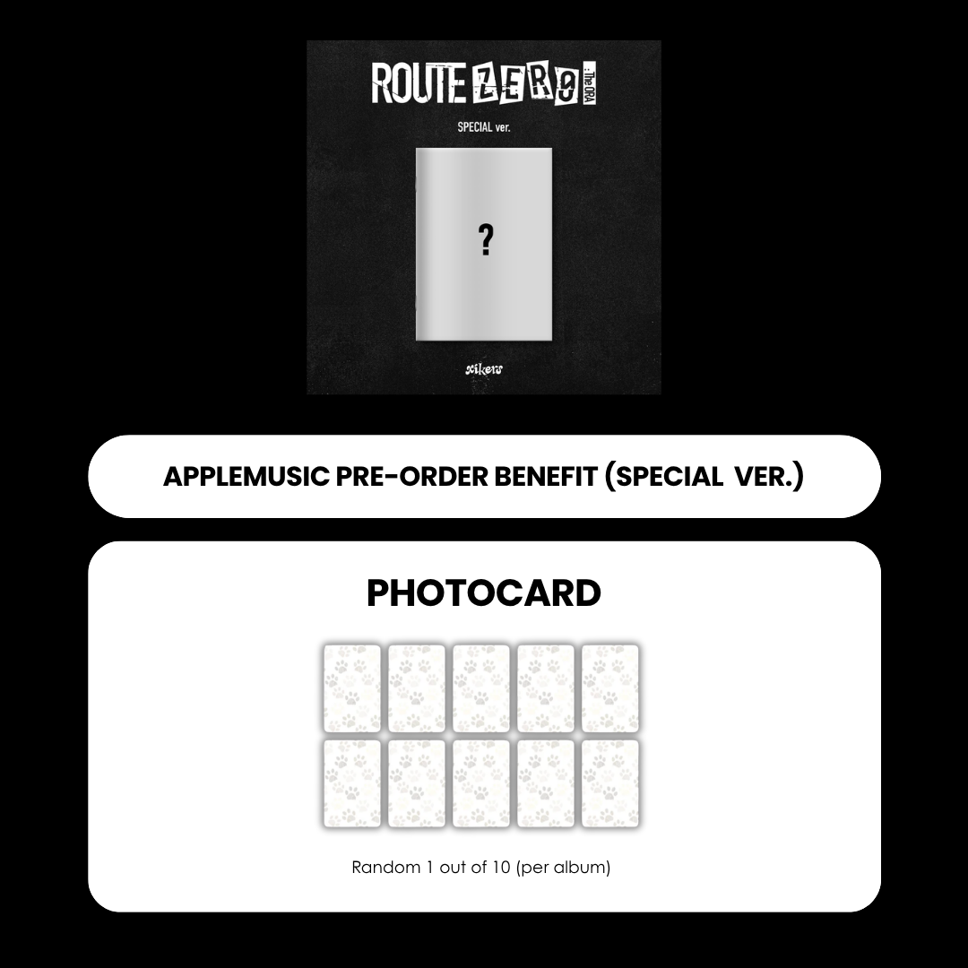 XIKERS 7TH MINI ALBUM - ROUTE ZERO : THE ORA (SPECIAL VER.) + APPLEMUSIC PHOTOCARD (PRE-ORDER)