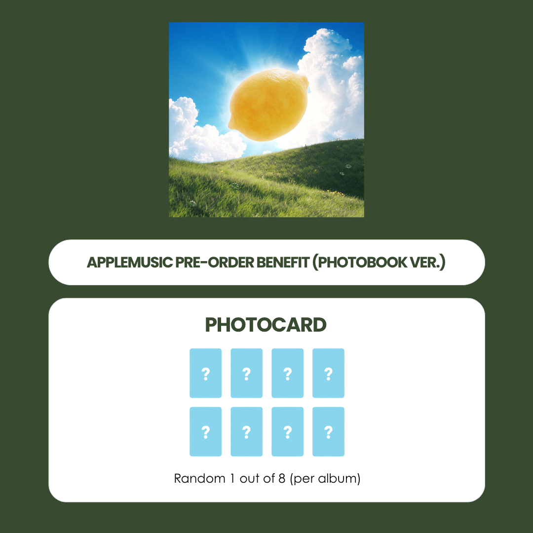 HEARTS2HEARTS 2ND MINI ALBUM - LEMON TANG (PHOTOBOOK VER.) + APPLEMUSIC PHOTOCARD (PRE-ORDER)