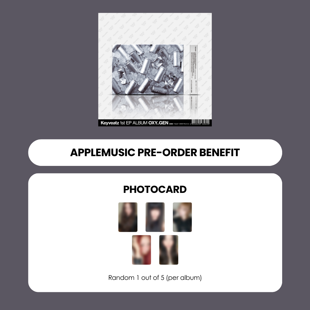 KEYVEATZ 1ST EP ALBUM - OXY_GEN + APPLEMUSIC PHOTOCARD – SubK Shop