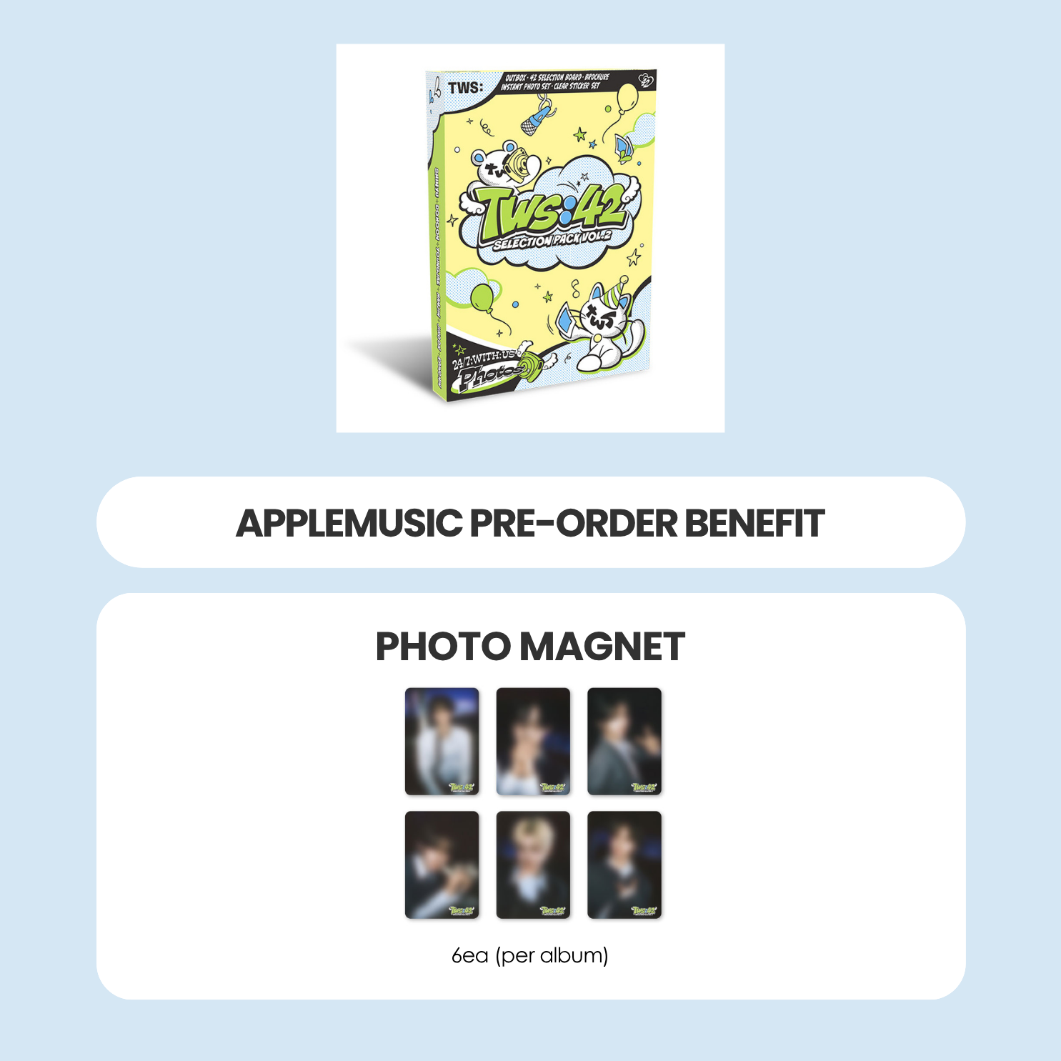 TWS:42 SELECTION PACK VOL.2 + APPLEMUSIC PHOTO MAGNET (PRE-ORDER)