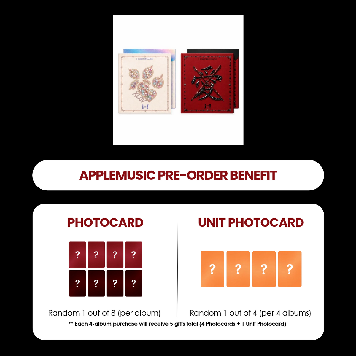 XLOV 3RD MINI ALBUM - i=! + APPLEMUSIC PHOTOCARD (PRE-ORDER)