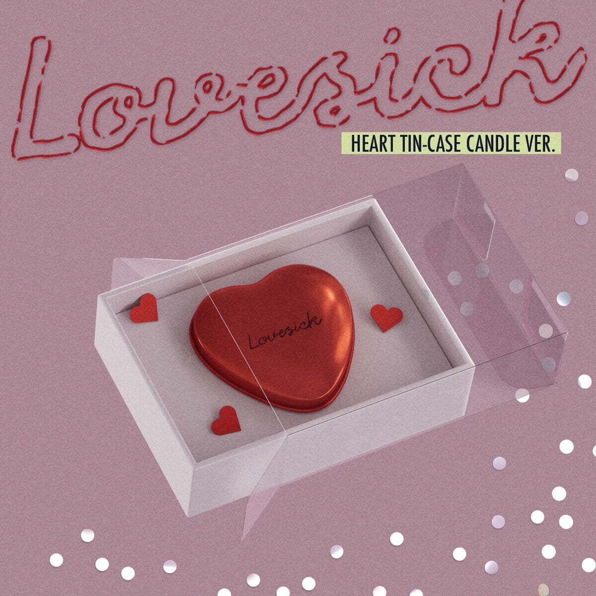 CHAERYEONG 1ST MINI ALBUM - LOVESICK (HEART TIN-CASE CANDLE VER.) + WITHMUU PHOTOCARD (PRE-ORDER)