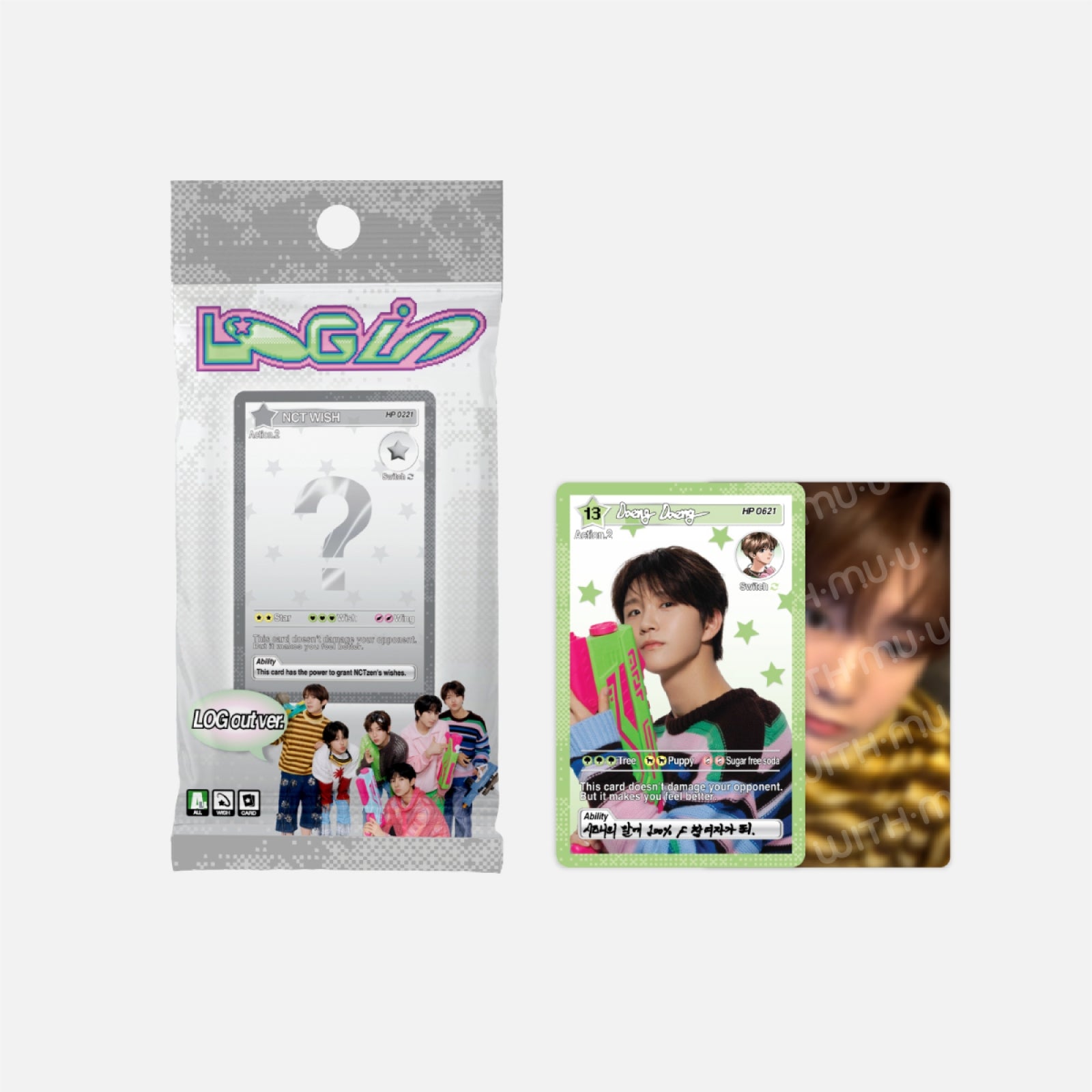 NCT WISH 2025 ASIA TOUR LOG IN SEOUL OFFICIAL MD - 02. RANDOM TRADING CARD (LOG OUT VER.)