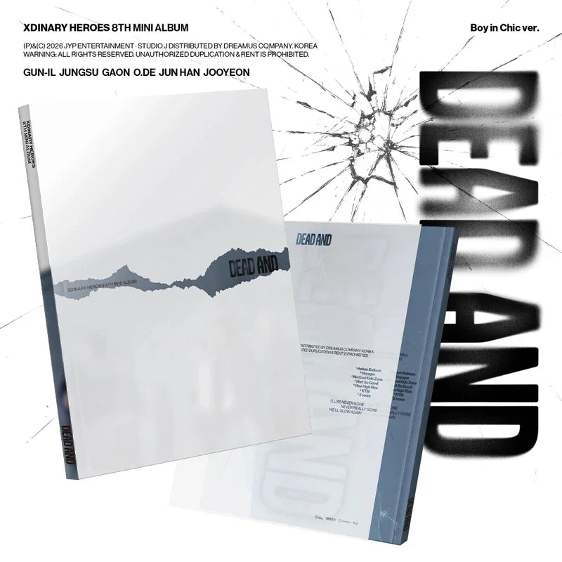 XDINARY HEROES 8TH MINI ALBUM - DEAD AND (PHOTOBOOK VER.) + WITHMUU LIVE PHOTOCARD (PRE-ORDER)
