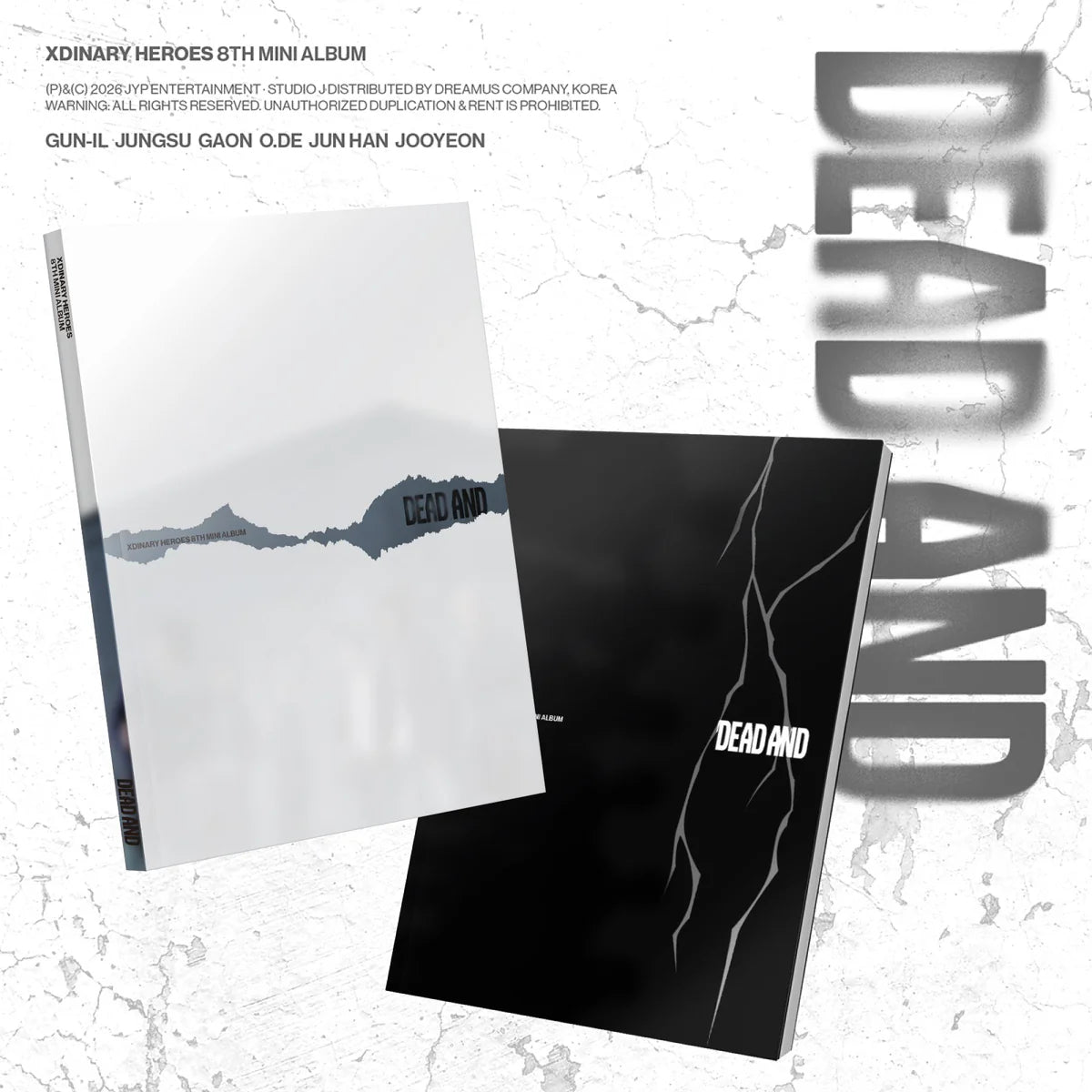 XDINARY HEROES 8TH MINI ALBUM - DEAD AND (PHOTOBOOK VER.) + WITHMUU LIVE PHOTOCARD (PRE-ORDER)