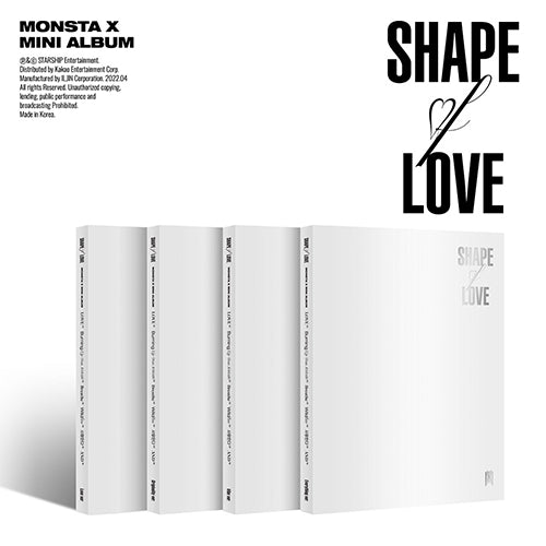 MONSTA X 11TH MINI ALBUM - SHAPE OF LOVE