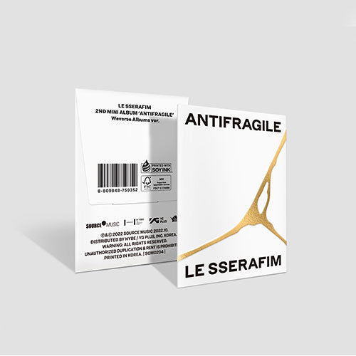 LE SSERAFIM 2ND MINI ALBUM - ANTIFRAGILE (WEVERSE ALBUMS VER.)