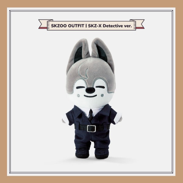 STRAY KIDS #LOVESTAY OFFICIAL GOODS - SKZOO OUTFIT (SKZ-X DETECTIVE VER.)