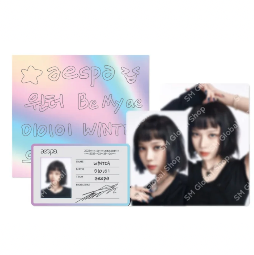 AESPA 2023 1ST CONCERT SYNK : HYPER LINE MD - 03. ID CARD + DECO STICKER SET