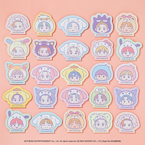 NCT X SANRIO CHARACTERS OFFICIAL MD - 06. FACE MEMO PAD
