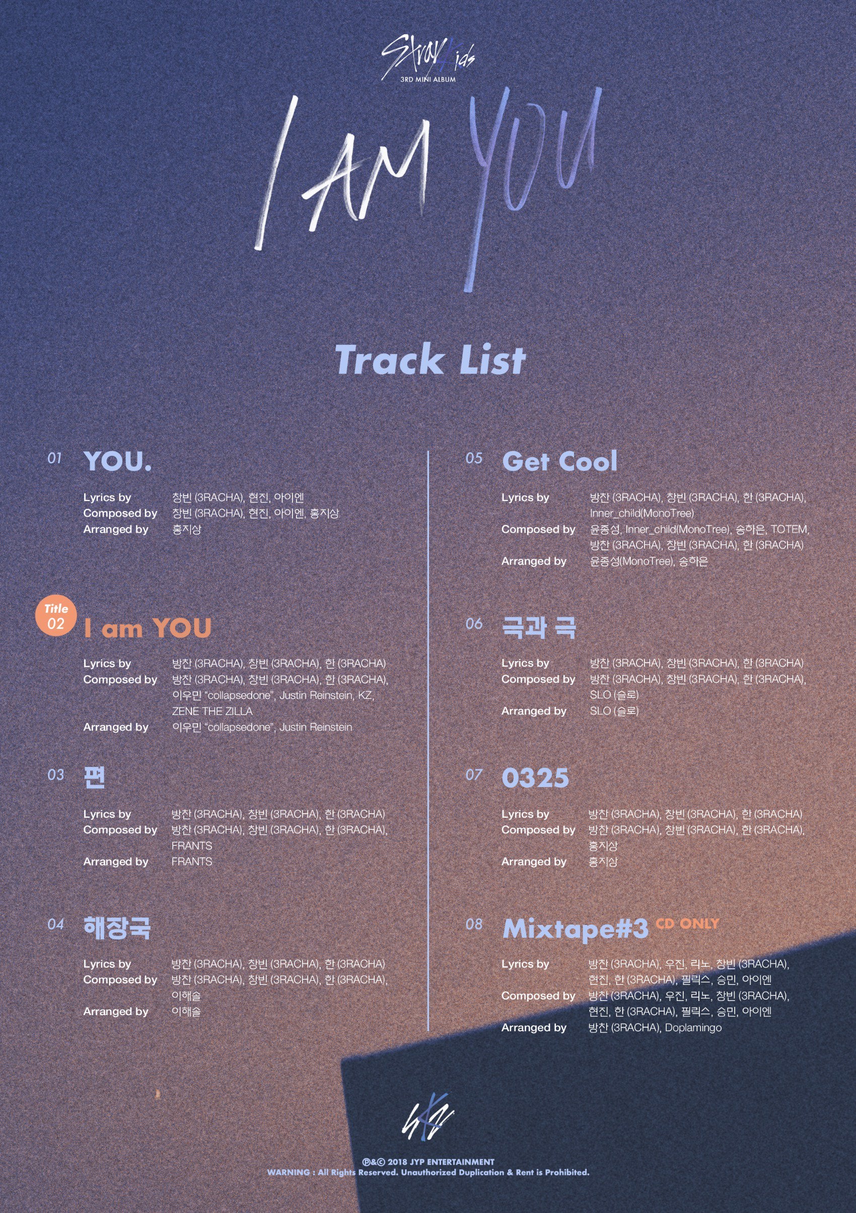 STRAY KIDS 3RD MINI ALBUM - I AM YOU
