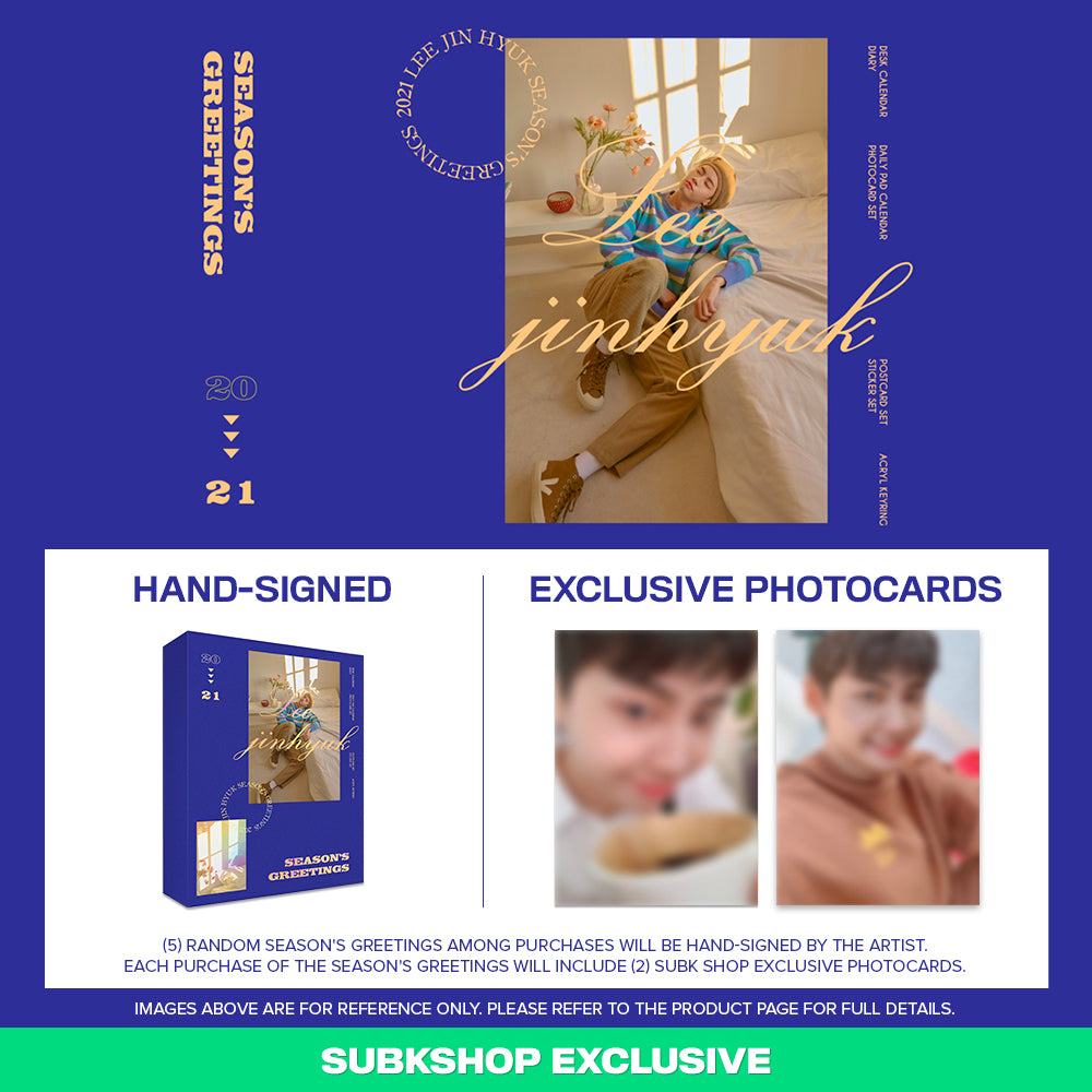 LEE JIN HYUK 2021 SEASON'S GREETINGS + SUBKSHOP PHOTOCARD SET