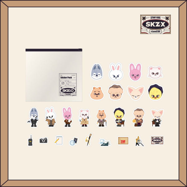 STRAY KIDS 1ST #LOVESTAY 'SKZ-X' SKZOO OFFICIAL GOODS - STICKER PACK SET