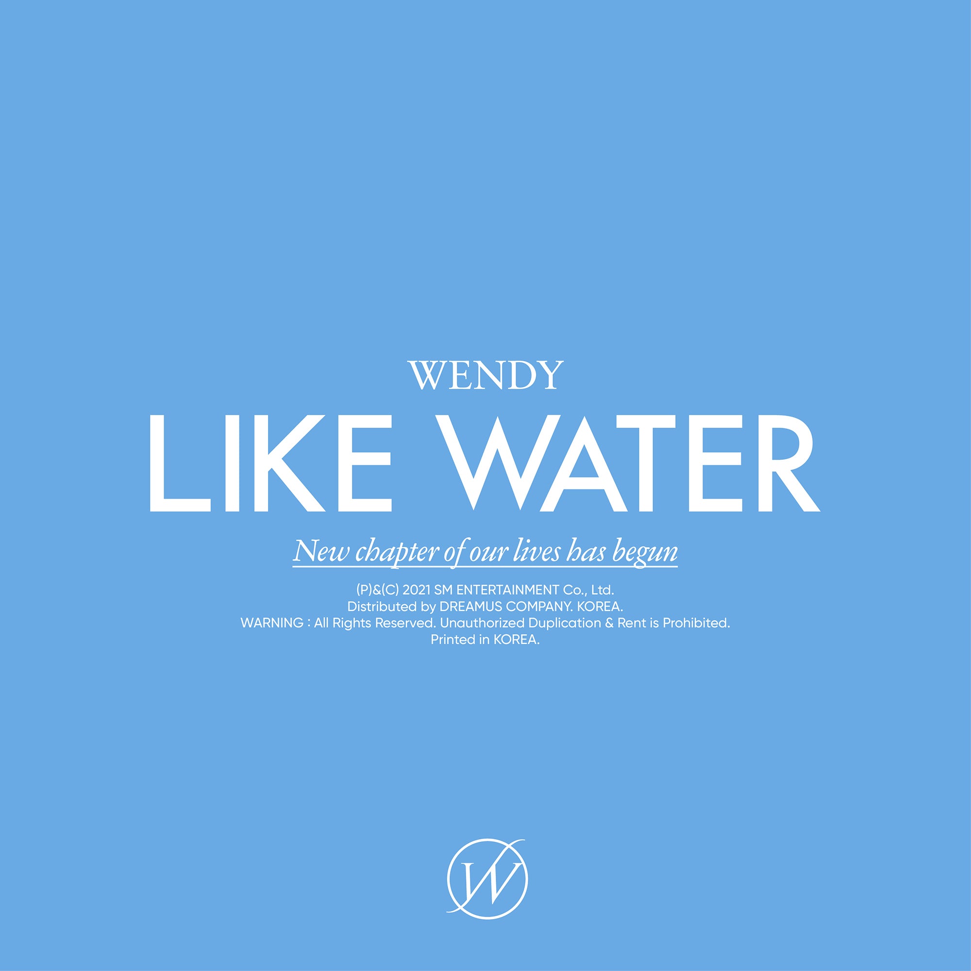 WENDY 1ST MINI ALBUM - LIKE WATER (PHOTOBOOK VER.)