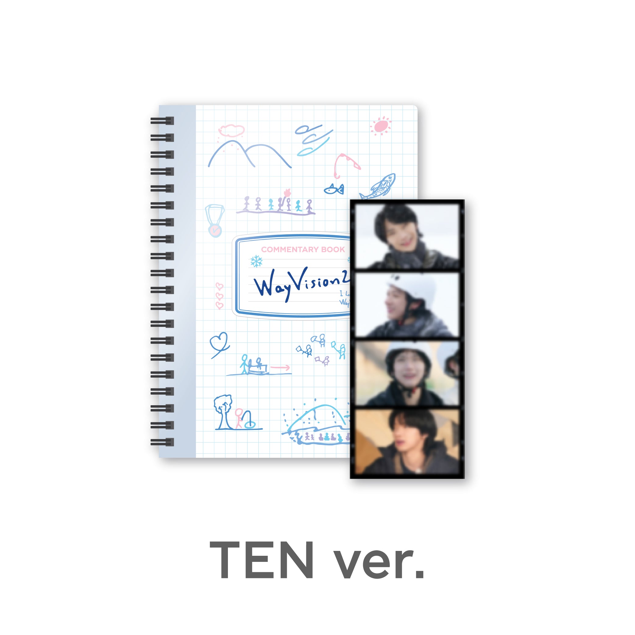 WAYV 'WAYVISION 2 : WINTER SPORTS CHANNEL' OFFICIAL MD - COMMENTARY BOOK + FILM SET