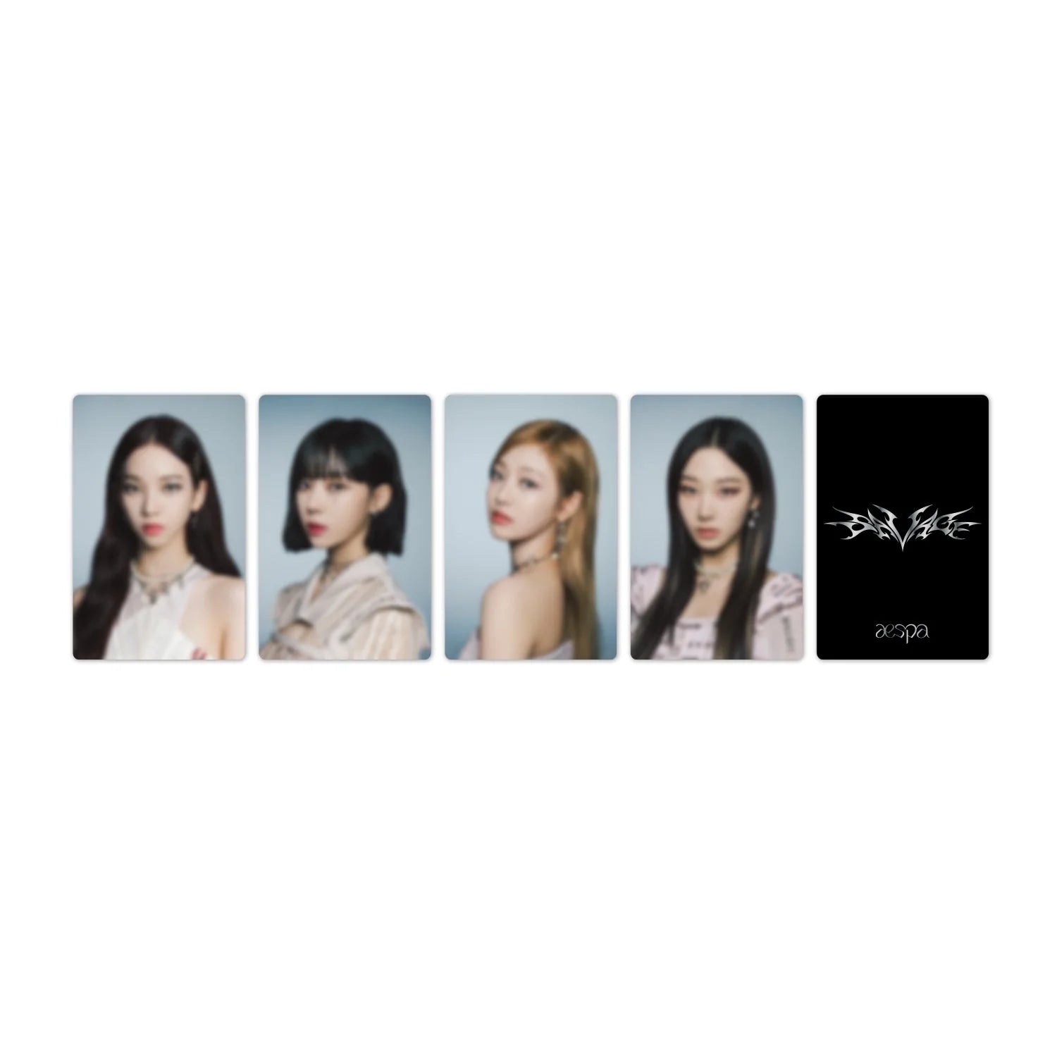 AESPA SAVAGE OFFICIAL MD - PHOTO STICKER SET + PHOTO CARD SET