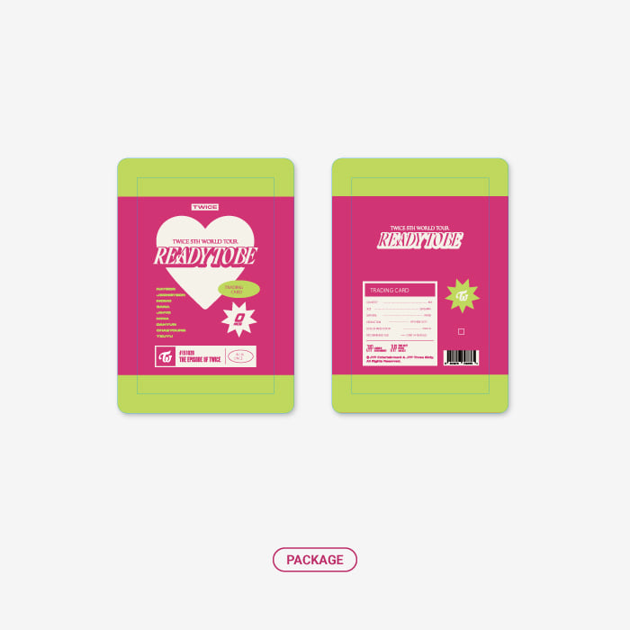 TWICE 5TH WORLD TOUR READY TO BE OFFICIAL MD - 02. TRADING CARD