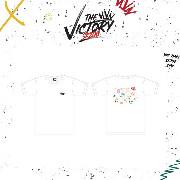 STRAY KIDS X SKZOO 'THE VICTORY' SKZOO MD - 21. T-SHIRT (SKZOO FACE VER.) + POLAROID