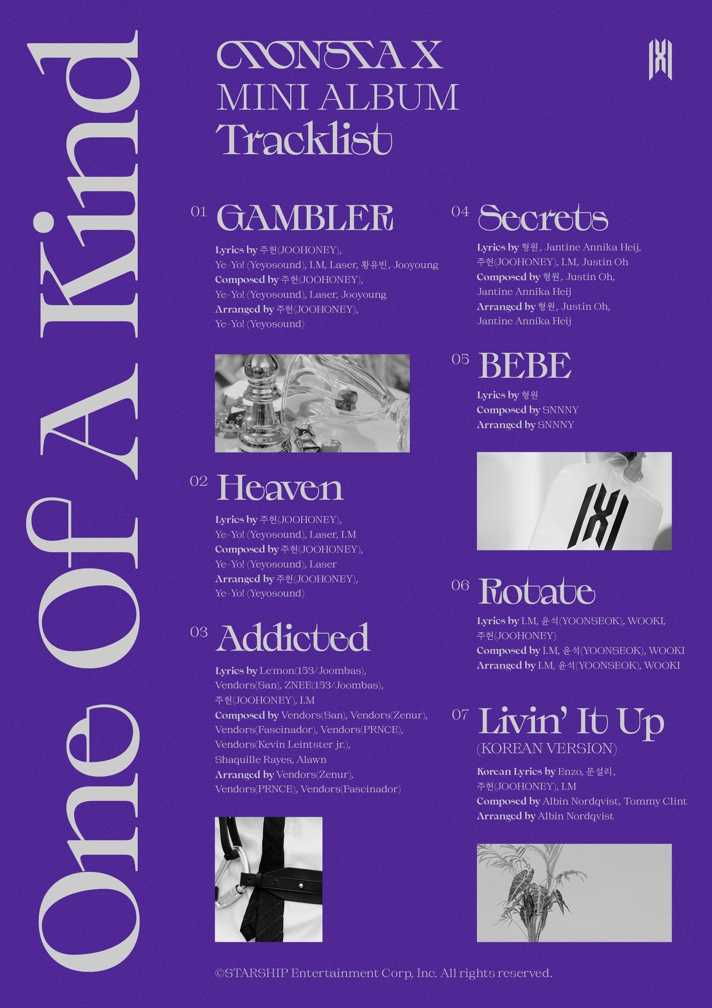 MONSTA X 9TH MINI ALBUM - ONE OF A KIND