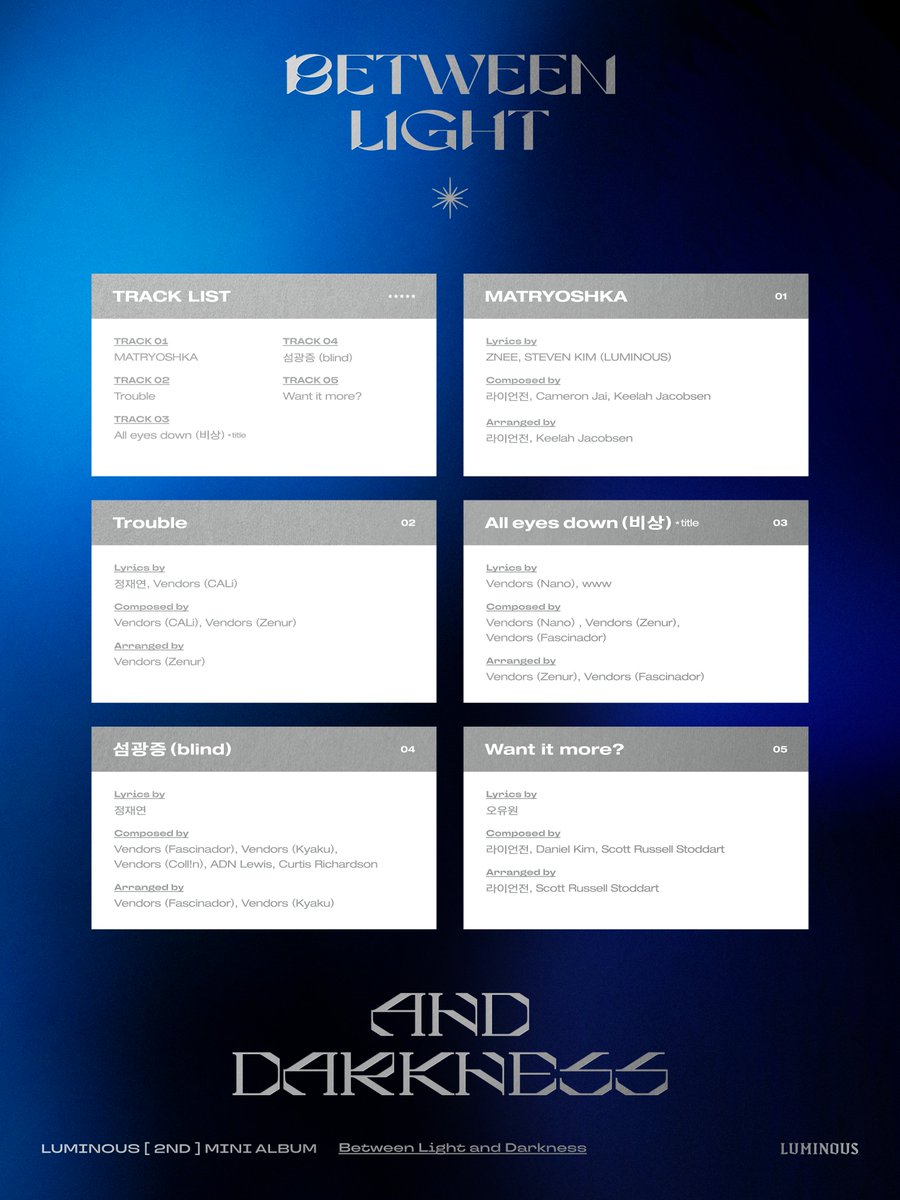 LUMINOUS 2ND MINI ALBUM - SELF N EGO