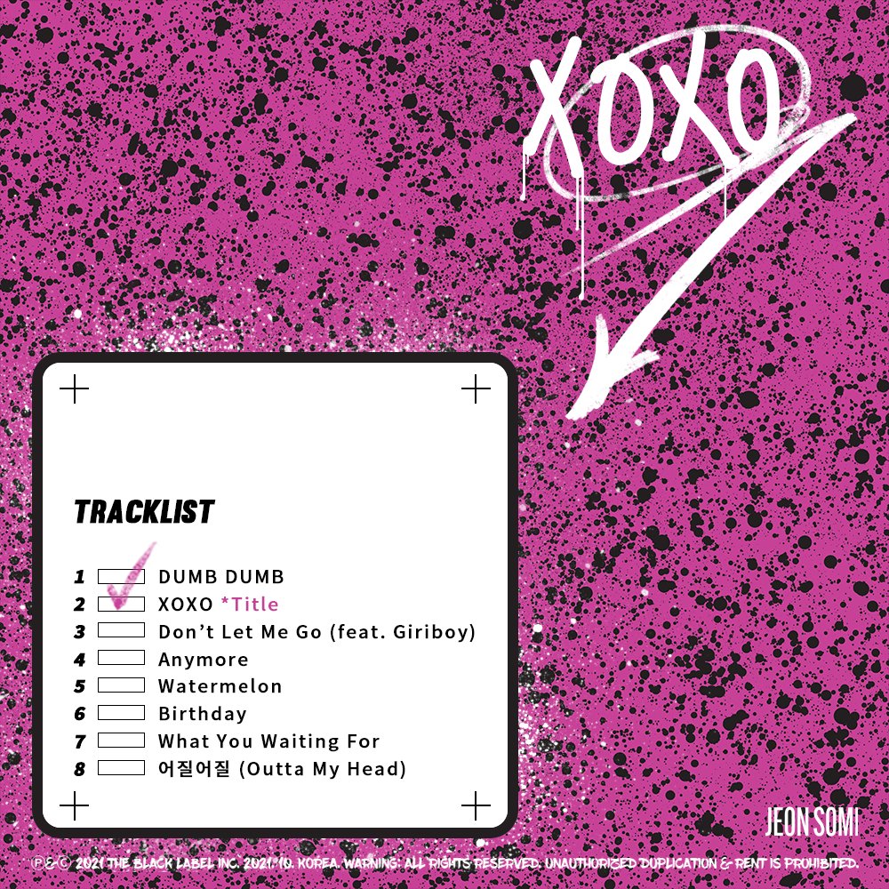 JEON SOMI 1ST ALBUM - XOXO (KIT ALBUM)