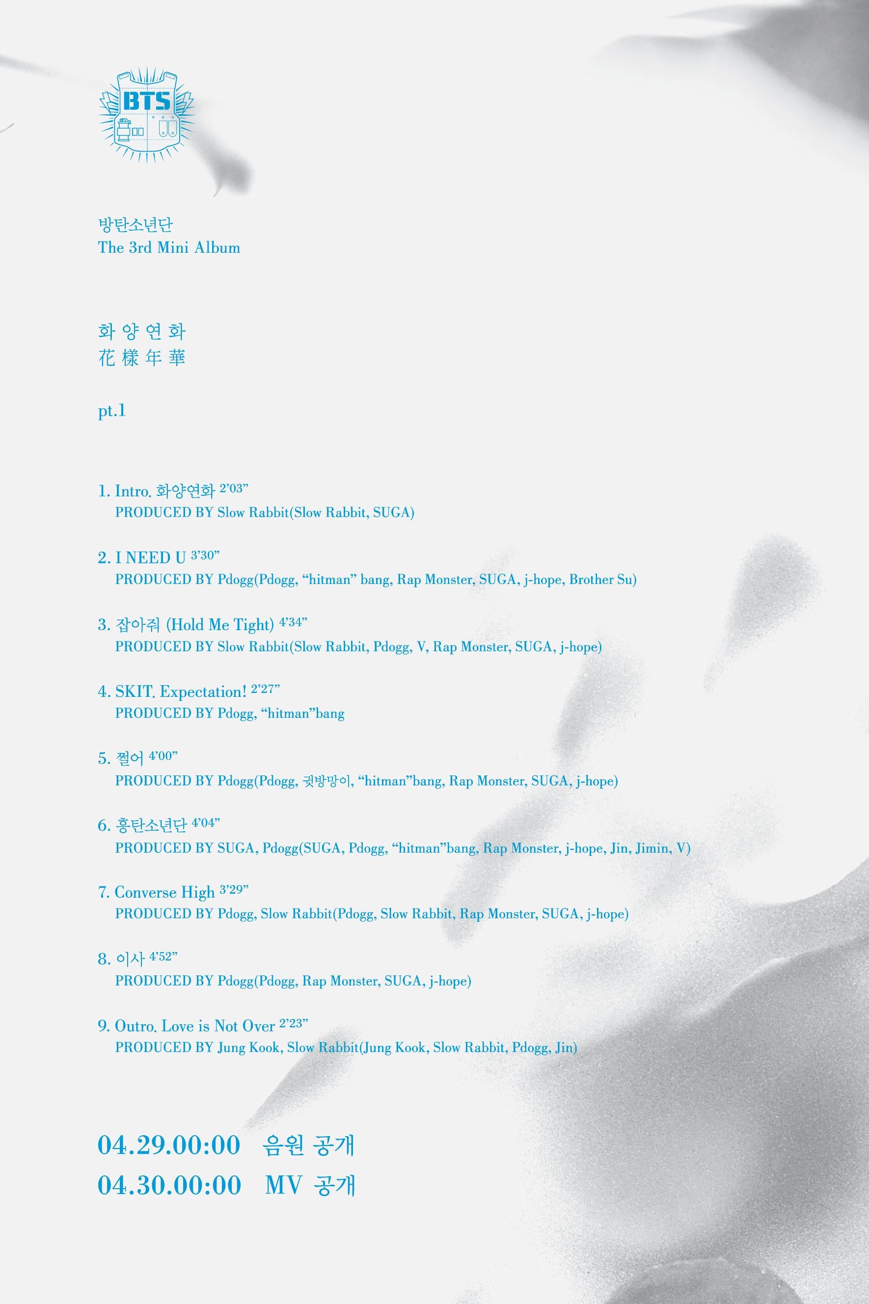 BTS 3RD MINI ALBUM - THE MOST BEAUTIFUL MOMENT IN LIFE PT.1