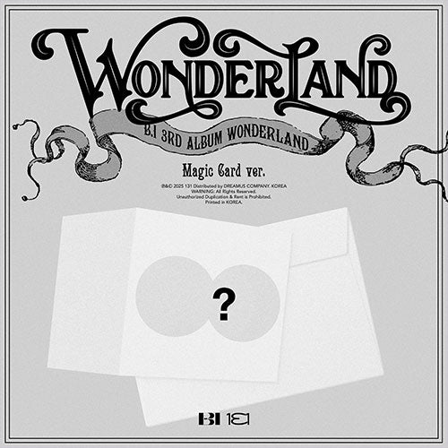 B.I 3RD ALBUM - WONDERLAND (MAGIC CARD VER.) (PRE-ORDER)