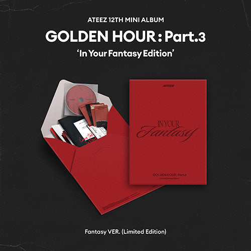 ATEEZ 12TH MINI ALBUM - GOLDEN HOUR : PART.3 IN YOUR FANTASY EDITION (KOREA VER.) (LIMITED) (PRE-ORDER)
