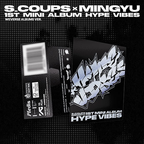 S.COUPS X MINGYU (SEVENTEEN) 1ST MINI ALBUM - HYPE VIBES (WEVERSE ALBUMS VER.) + WITHMUU MINI POSTER + STAMP STICKER (PRE-ORDER)