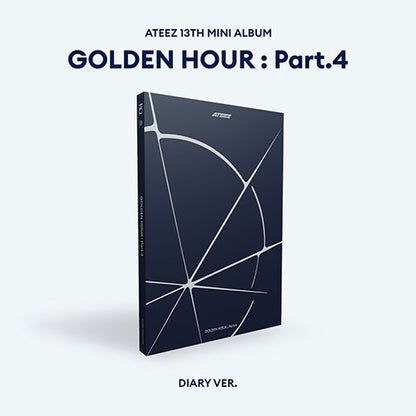 ATEEZ 13TH MINI ALBUM - GOLDEN HOUR : PART.4 (KOREA VER.) + APPLEMUSIC PHOTOCARD + PHOTO MAGNET (PRE-ORDER)