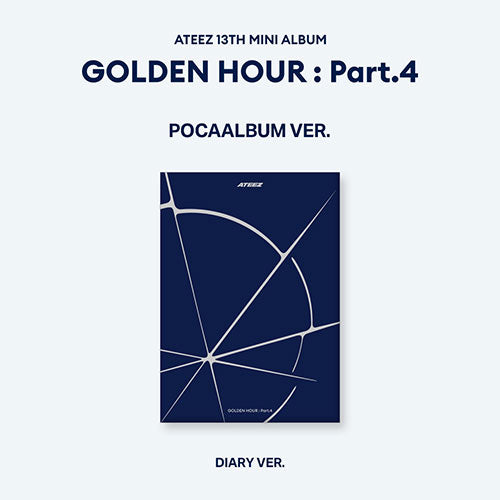 ATEEZ 13TH MINI ALBUM - GOLDEN HOUR : PART.4 (KOREA VER.) (POCAALBUM VER.) (PRE-ORDER)