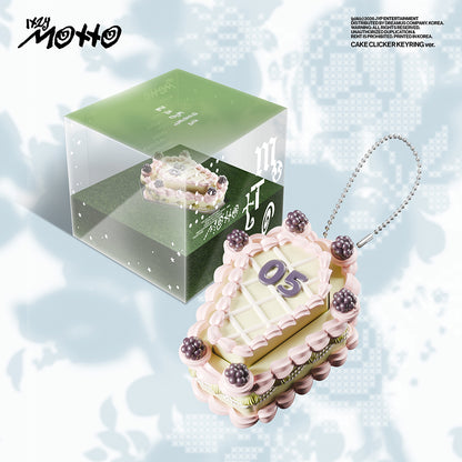 ITZY MINI ALBUM - MOTTO (CAKE CLICKER KEYRING VER.) + WITHMUU PHOTOCARD (PRE-ORDER)