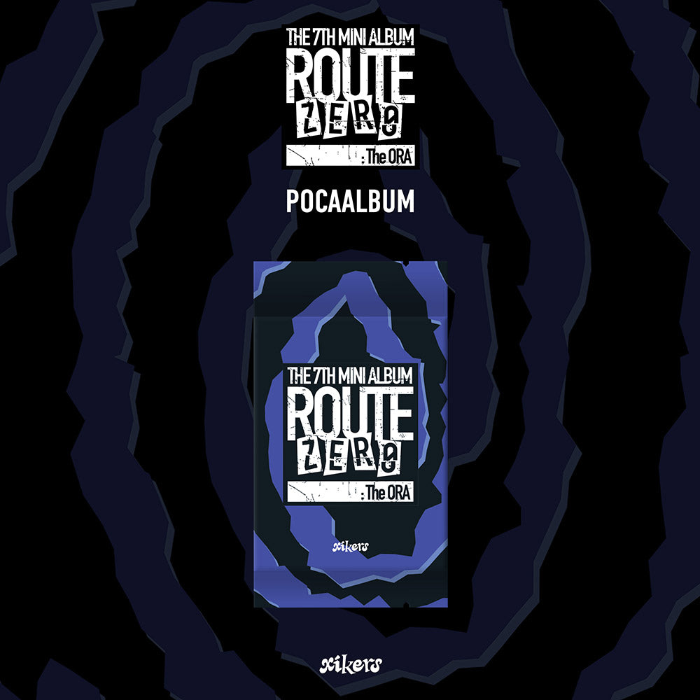 XIKERS 7TH MINI ALBUM - ROUTE ZERO : THE ORA (SET VER.) + APPLEMUSIC PHOTOCARD