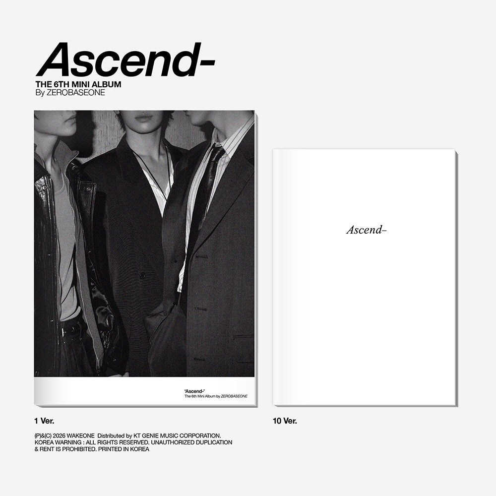 ZEROBASEONE 6TH MINI ALBUM - ASCEND- (PHOTOBOOK VER.) + APPLEMUSIC PHOTOCARD